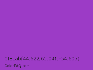 CIELab 44.622,61.041,-54.605 Color Image