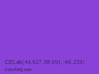 CIELab 44.627,58.691,-66.233 Color Image