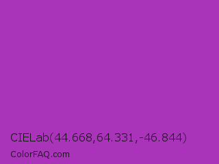 CIELab 44.668,64.331,-46.844 Color Image
