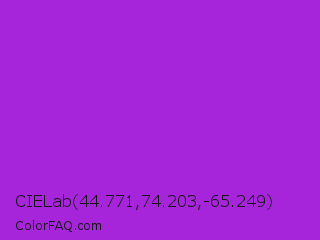 CIELab 44.771,74.203,-65.249 Color Image