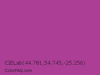 CIELab 44.781,54.745,-25.256 Color Image