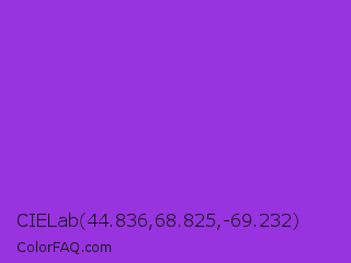 CIELab 44.836,68.825,-69.232 Color Image