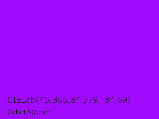 CIELab 45.366,84.579,-84.69 Color Image