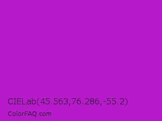 CIELab 45.563,76.286,-55.2 Color Image