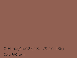 CIELab 45.627,18.179,16.136 Color Image