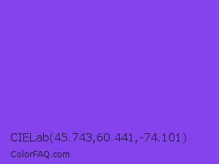 CIELab 45.743,60.441,-74.101 Color Image