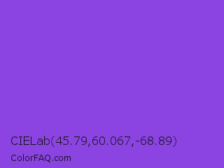 CIELab 45.79,60.067,-68.89 Color Image