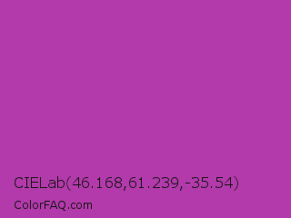 CIELab 46.168,61.239,-35.54 Color Image