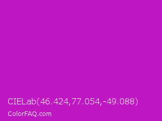 CIELab 46.424,77.054,-49.088 Color Image