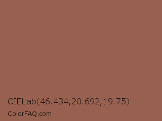 CIELab 46.434,20.692,19.75 Color Image