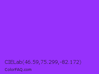 CIELab 46.59,75.299,-82.172 Color Image