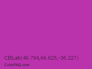 CIELab 46.794,66.625,-36.227 Color Image
