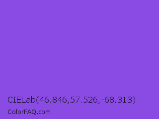 CIELab 46.846,57.526,-68.313 Color Image