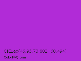 CIELab 46.95,73.802,-60.494 Color Image