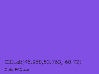 CIELab 46.968,53.763,-68.72 Color Image