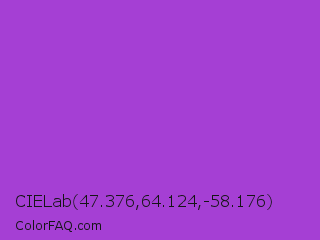 CIELab 47.376,64.124,-58.176 Color Image