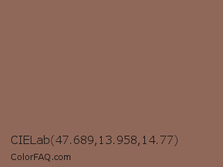 CIELab 47.689,13.958,14.77 Color Image