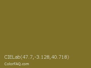 CIELab 47.7,-3.128,40.718 Color Image