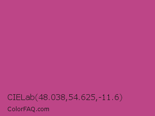 CIELab 48.038,54.625,-11.6 Color Image