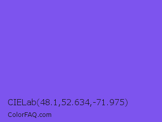 CIELab 48.1,52.634,-71.975 Color Image