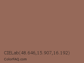 CIELab 48.646,15.907,16.192 Color Image