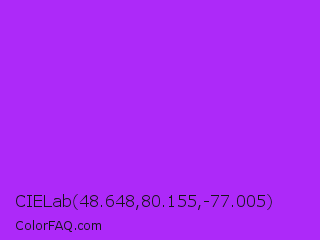 CIELab 48.648,80.155,-77.005 Color Image