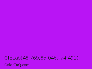 CIELab 48.769,85.046,-74.491 Color Image