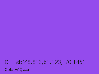 CIELab 48.813,61.123,-70.146 Color Image