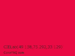 CIELab 49.158,75.292,33.129 Color Image