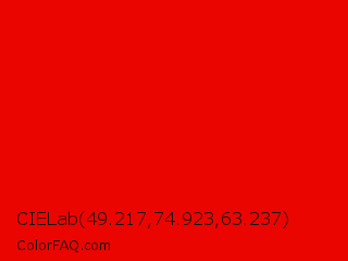 CIELab 49.217,74.923,63.237 Color Image