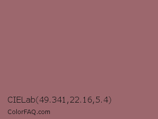 CIELab 49.341,22.16,5.4 Color Image