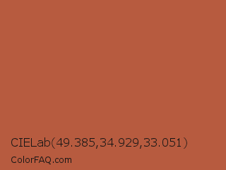 CIELab 49.385,34.929,33.051 Color Image