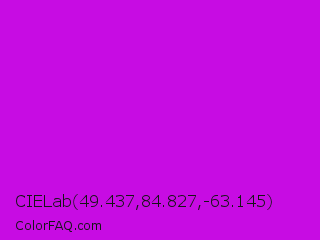 CIELab 49.437,84.827,-63.145 Color Image