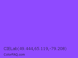 CIELab 49.444,65.119,-79.208 Color Image
