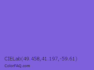 CIELab 49.458,41.197,-59.61 Color Image