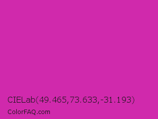 CIELab 49.465,73.633,-31.193 Color Image