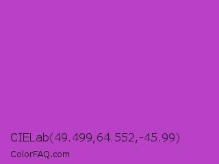 CIELab 49.499,64.552,-45.99 Color Image