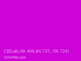 CIELab 49.499,84.737,-56.724 Color Image