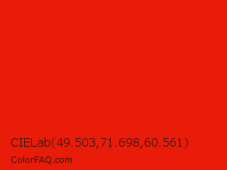 CIELab 49.503,71.698,60.561 Color Image