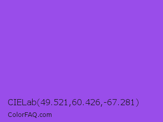 CIELab 49.521,60.426,-67.281 Color Image