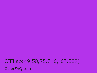 CIELab 49.58,75.716,-67.582 Color Image
