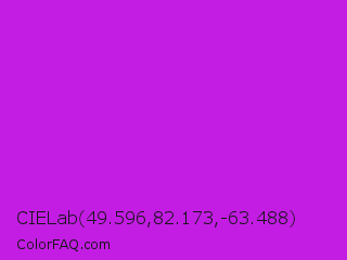 CIELab 49.596,82.173,-63.488 Color Image