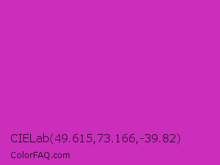 CIELab 49.615,73.166,-39.82 Color Image