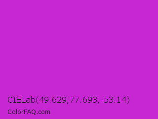 CIELab 49.629,77.693,-53.14 Color Image