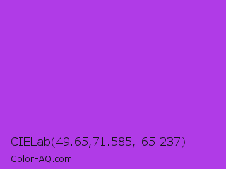 CIELab 49.65,71.585,-65.237 Color Image