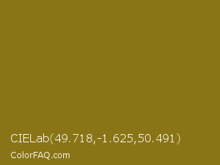 CIELab 49.718,-1.625,50.491 Color Image