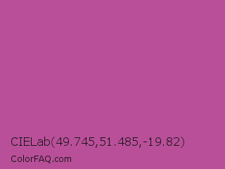 CIELab 49.745,51.485,-19.82 Color Image