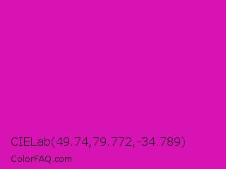 CIELab 49.74,79.772,-34.789 Color Image