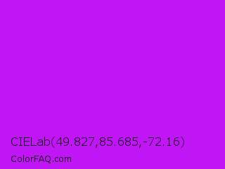 CIELab 49.827,85.685,-72.16 Color Image
