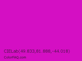 CIELab 49.833,81.888,-44.018 Color Image